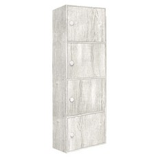 USEFUL DESIGN 悠室屋 四層門櫃 17kg, 白橡