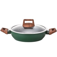 Cookin IH電磁爐適用雙耳燉鍋, 綠色, 24cm, 1個