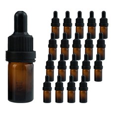 Seondong Sangsa 滴管精華液精油瓶 5ml, 20個, 棕色