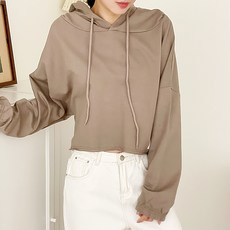 Lalaon Apura 寬鬆短版連帽T恤