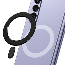 홈플래닛 자력강화 맥세이프 플레이트 호환 자석 스티커, 블랙, 1개