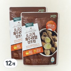 누리웰 소고기메추리알 장조림, 250g, 12개