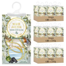 Mega 高級香氛可掛式除濕袋 高級松香, 100g, 18套