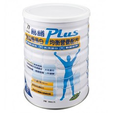 易而善 易膳PLUS含纖優蛋白均衡營養配方, 900g, 1罐