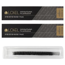LOI-EL 單株假睫毛 5排 7入 9號, 透明, 2套