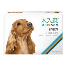 MORESON 木入森 犬寶好眼力, 1盒, 維護眼睛健康, 30顆