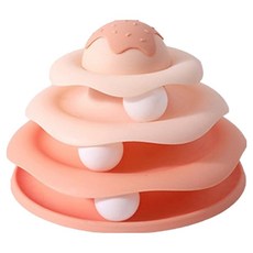 Cat' S Dream 貓咪甜蜜4層滾球盤玩具, 粉紅色, 1個