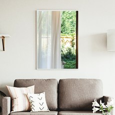 WEMODERN 室內裝飾海報 陽光灑落的窗戶 1, 鋁質白色