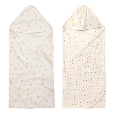 withorganic 印花包巾 2件組