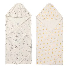 withorganic 圖案包巾2件組