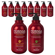 韓國 BARON 辣木籽洗髮精 玫瑰香 500g+辣木籽護髮素 玫瑰香 500g組, 5組