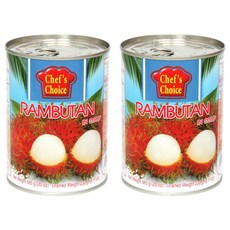 Chef's Choice Foods 紅毛丹水果罐頭, 2個, 565g