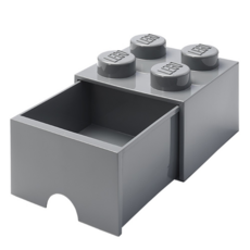 Room Copenhagen 4凸抽屜收納箱, 深灰色, 1個