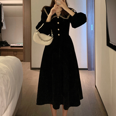 메이첼 큐티카라 브이 벨벳 원피스 00219 빅사이즈 포함