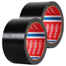 다다 고점도 강력 면 테이프 60mm x 20m, 검정색, 2개