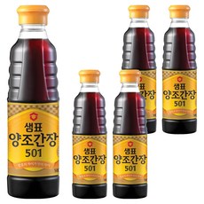 샘표 양조간장 501, 500ml, 5개