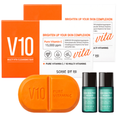 Somebymi 純維生素 C V-Ten 潔面棒 106g + 奇蹟爽膚水 6ml x 2p 套組, 2組