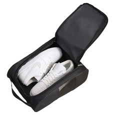 제니스핏 여행용 골프 통기성 슈즈백, 블랙, 1개