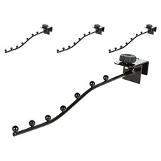 節省空間強力鋼製衣架, 黑色, 4個