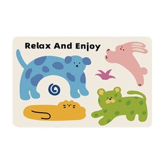 AFAMIC 艾法 橡膠珪藻土防滑軟地墊, 普普塗鴉, 1個