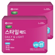 Depend 利清爽 女性用 風格日用 蝶翼型護墊, 14入, 2個