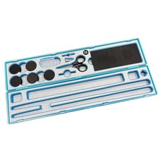 LS DESIGN 頂級 黑白 ABS 磁吸偷跑盒 海綿顏色/壓克力款式隨機 + 白色 竿位 x 3個, 1組