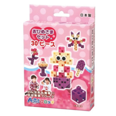 ArTeC 日本彩色積木 基礎入門系列，30件入, 五種變換造型 公主 + 冰棒 + 蝴蝶 + 花 + 冰淇淋甜點, 1盒