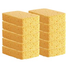 부워크 무흠집 펄프 주방 수세미 스폰지, 10개입, 1개