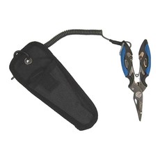 JiNDO 迷你路亞鉗 開小環 微型小口 附尼龍套, 藍色手柄, 迷你, 1個