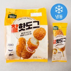 올바르고 반듯한 찰핫도그 (냉동), 80g, 12개입, 1개