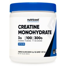 nutricost 一水肌酸粉, 300g, 1罐