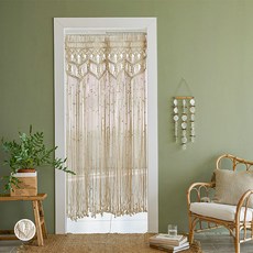 BEBEDECO 法式繩結門簾, 象牙白