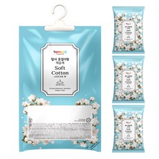 탐사 옷걸이형 퍼퓸방향 습기제거제 소프트코튼향, 200g, 4개