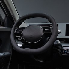 VENDICT 汽車用矽膠方向盤套 打孔雙D型 原廠型, 黑色