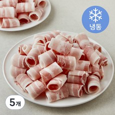 돌돌말이 대패삼겹살 바로구이 (냉동), 5개, 1kg