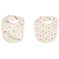 withorganic 印花圍兜2件組 41號