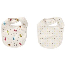 withorganic 印花圍兜2件組 90號