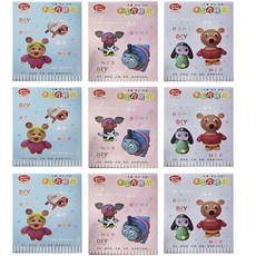 블루마토 A4골판지2 016 3종 x 3세트, 분홍, 노랑, 초록, 1세트