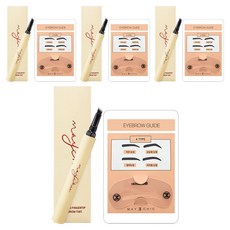 maychic 自然毛流仿紋眉筆 1.2g, 深棕色, 4個