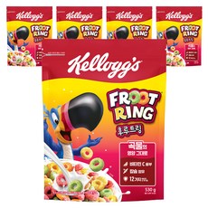 Kellogg's 家樂氏 FROOT RING 香果圈 香果圈麥片, 530g, 5包