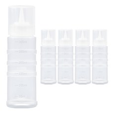ALS 韓國製加蓋注嘴可調整式醬料瓶, 5個, 300ml