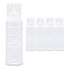 ALS 韓國製加蓋注嘴可調整式醬料瓶, 5個, 400ml