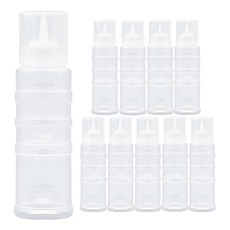 ALS 韓國製加蓋注嘴可調整式醬料瓶, 10個, 400ml