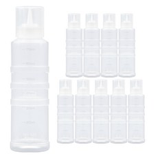 ALS 韓國製加蓋注嘴可調整式醬料瓶, 10個, 700ml