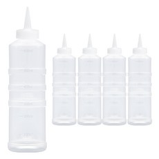 日常生活中閃閃發光，1個韓國製造的剪切粘貼醬容器，無蓋, 5個, 600ml