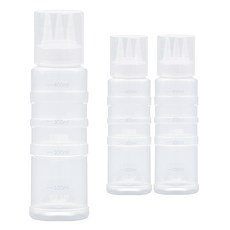 韓國產營業用3孔醬料擠壓瓶+瓶蓋, 3個, 400毫升