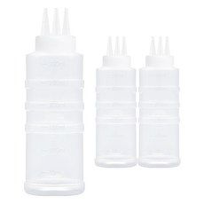 일상속반짝 국내생산 잘라쓰는 소스통 3구 뚜껑 미포함, 300ml, 3개