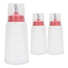 Ilsangsokbanzzak 韓國製造 附蓋衛生醬料透明容器, 3個, 450ml