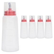 日常中的閃亮 韓國製造 附蓋衛生醬料透明容器, 5個, 530ml