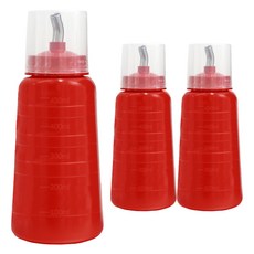 韓國產醬料擠壓瓶 紅色, 3個, 紅色450ml